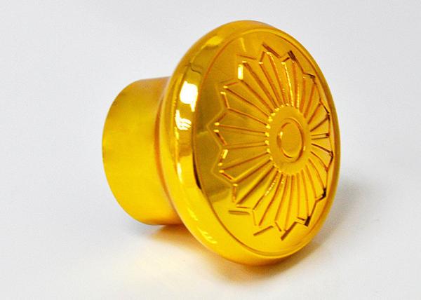 Custom Professional Metal Die Casting Gold Color Plating Zinc Alloy Perfume Bottle Tops With 17.2mm Inner