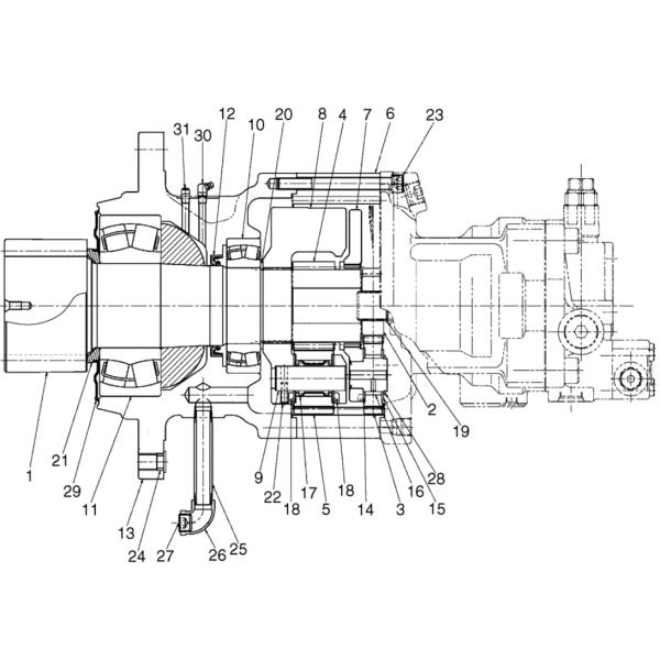 Kobelco SK210-8 SK200-8 Excavator Swing Reduction Gearbox YN32W00019F1 YN32W00022F1