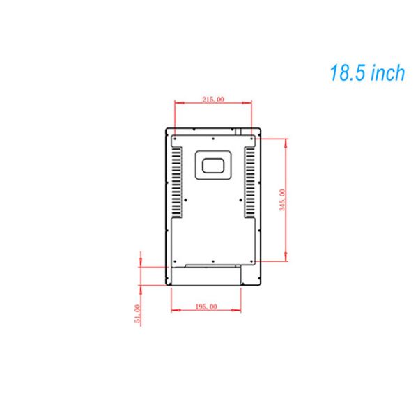 18.5-inch white Android operation efficient hospital consultation room entrance high-definition LCD electronic signs