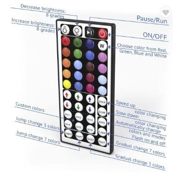 Colored RGB SMD LED Flexible Strips 60 LEDs / M CE Approvel Long Working Life
