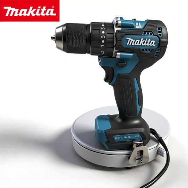13MM Impact Driver 40N.M Makita DHP487 LED Working Light High Frequency Hand Drill