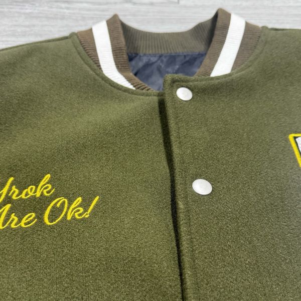 Custom Men's Baseball Uniform Winter Embroidered Oversized Fit Jogger Letter Plus Size Varsity Bomber Casual Work Outdoor Jacket