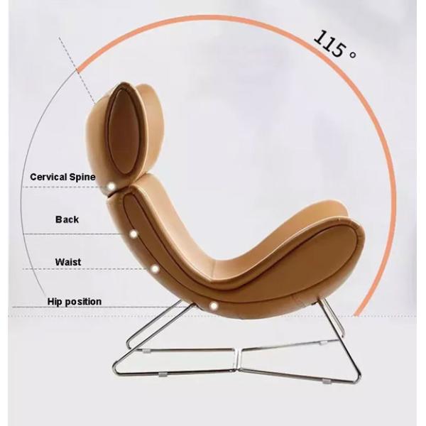Modern Living Room Leather Lounge Single Sofa Customized Color Synthetic Leather