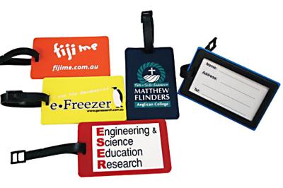 Custom Printed Plastic Luggage Tags , Plastic Luggage Labels Stamping Process
