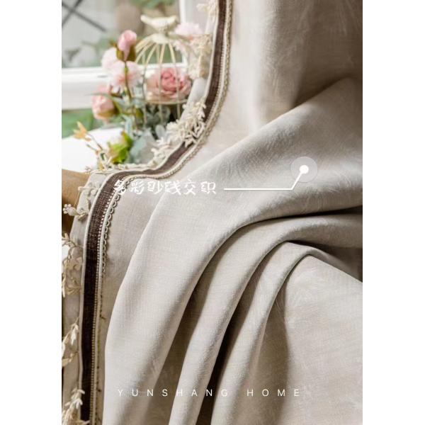 Hollowed White Cotton Lace Embroidery Muslin Curtains Blackout Window Hotels Hospitals