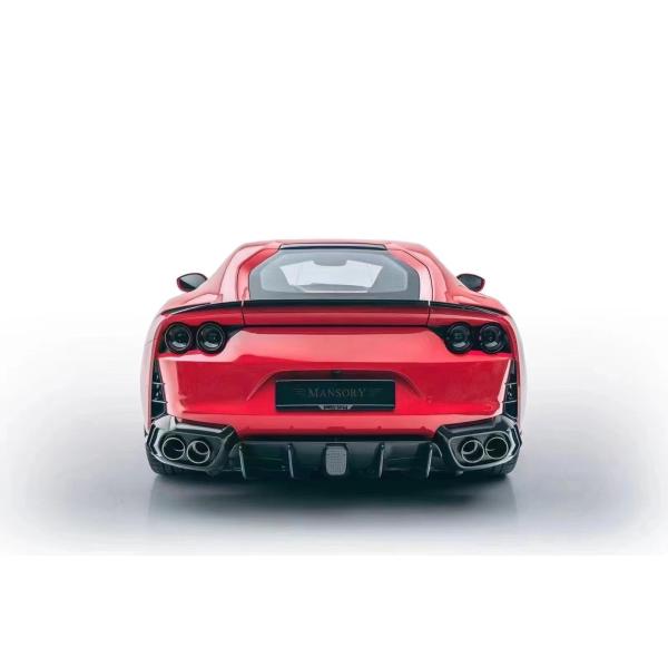 Para Ferrari 812 Kit de cuerpo de fibra de carbono 812 Moderado estilo MSY Kit de cuerpo de fibra de carbono de la cara del labio difusor spoiler