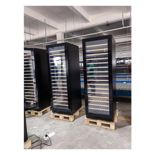 Dual-Zone Temperature Wine Cooler with Beech Wood Shelving and 316 Bottle Capacity for Commercial Use