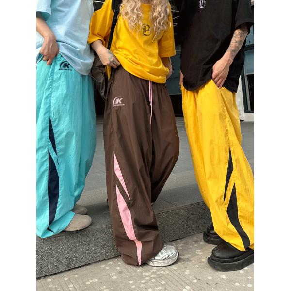 Vintage Decoration 95% Polyester Tracksuit For Women's Men Summer Sportswear Trousers