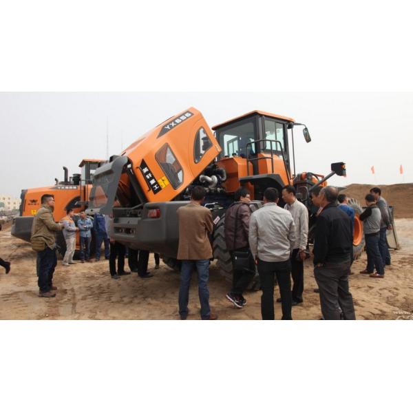 5 Tons Hydraulic System Compact Wheel Loader With Energy Saving Engine