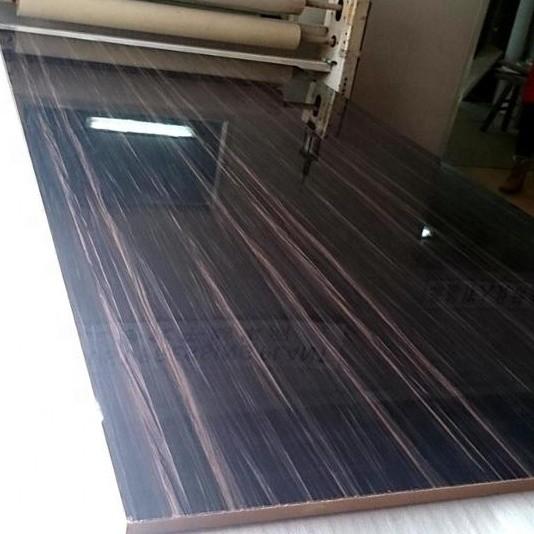 Popular wood grain design acrylic mdf panel for kitchen cabinet
