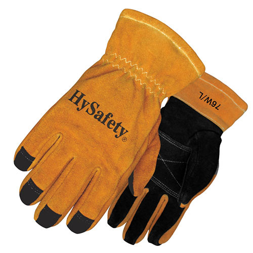 NFPA 1970(1971) Structural Firefighter Gloves Cowhide 3D Roll Over Tips Fireman