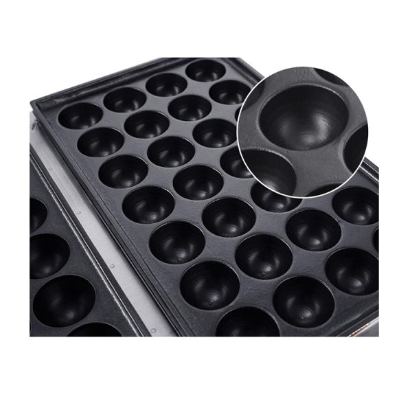 Three Plate Countertop Non-stick Fish Pellet Snack Equipment for Hotels and Restaurants