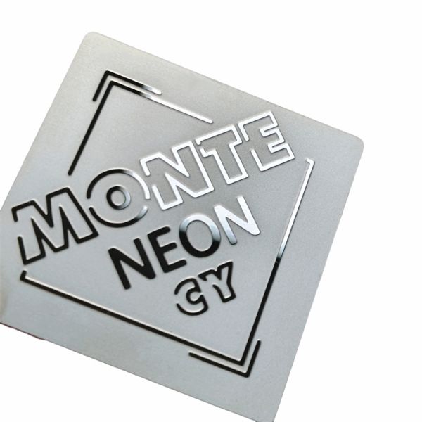 3d Metal Engraved logo Tags Label Sticker Anodized Aluminum Logo Metal Plate Nameplate Embossed Metal Logo