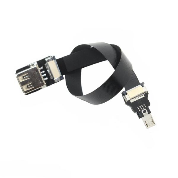 FFC Standard USB USBA Male to Female Fpv Flat Slim Thin Ribbon FPC Cable