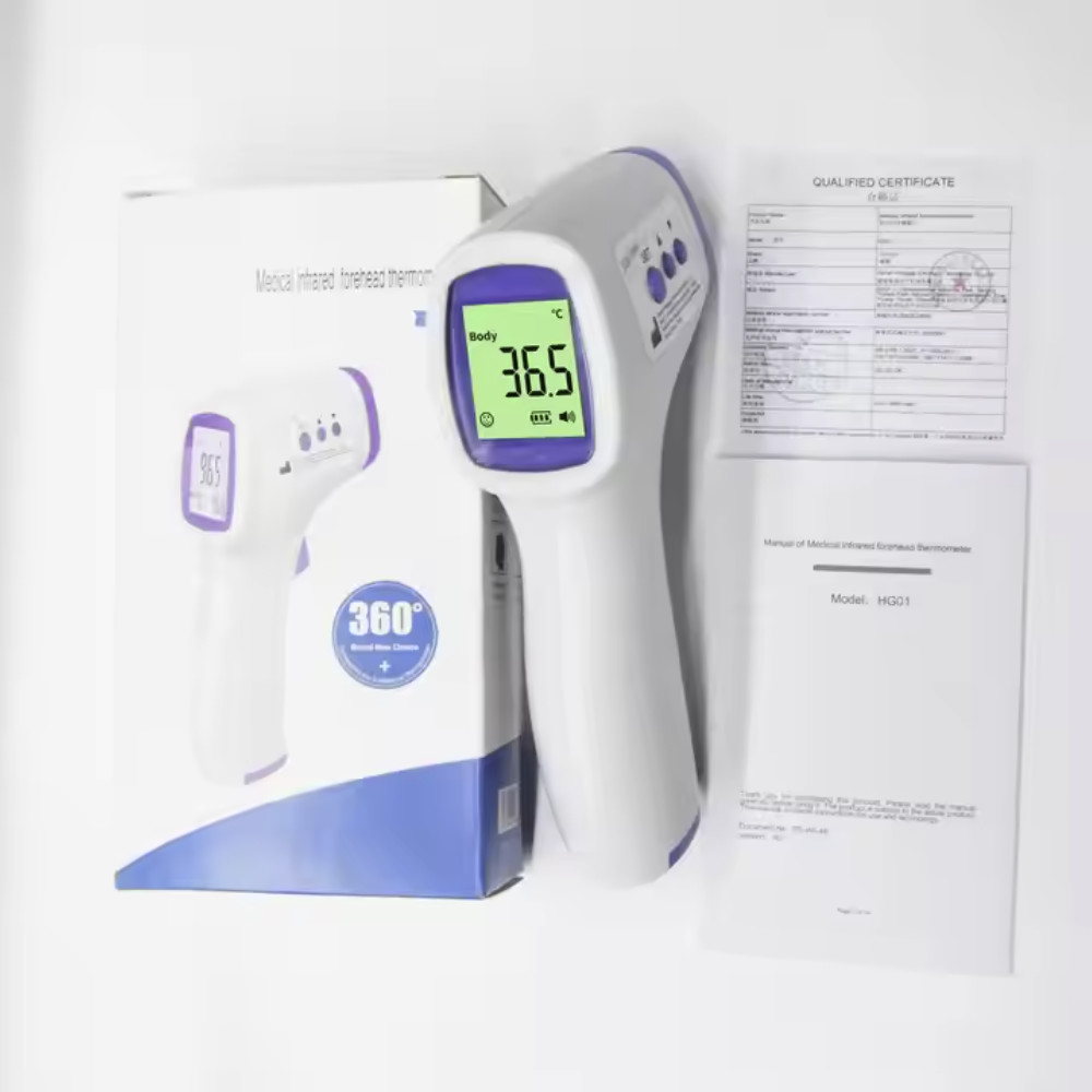 LCD Infrared Thermometer With +/- 0.2.C Accuracy Clinical Forehead Thermometer