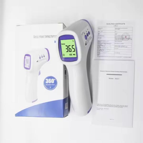 LCD Infrared Thermometer With +/- 0.2.C Accuracy And 35 Data Storage Groups