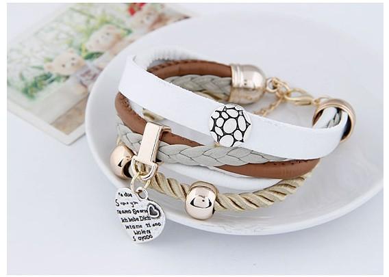plait leather bracelet
