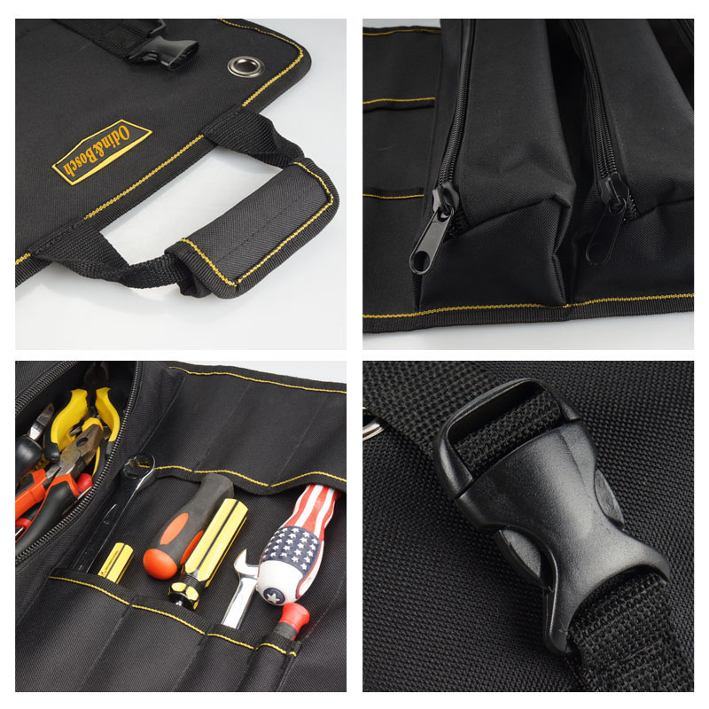 Customized Organizer Zipper Pocket Spanner Car Detailing Storage Rolling Electrician Tool Bag