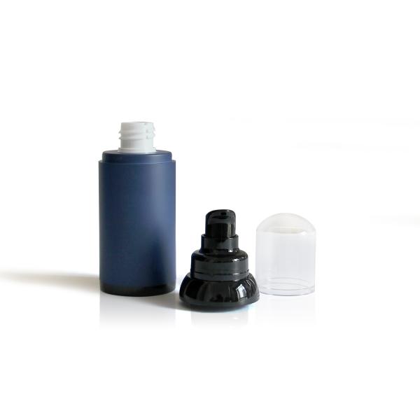 Men's Empty Skin Care Bottles , Dark Blue Airless Treatment Pump Bottle