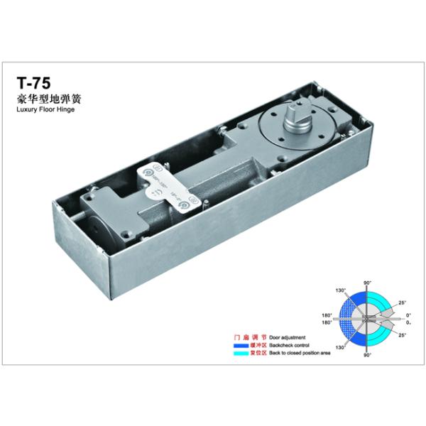 Floor Hinge T-75, color:black or blue, casting iron,  weight capacity 150kgs,