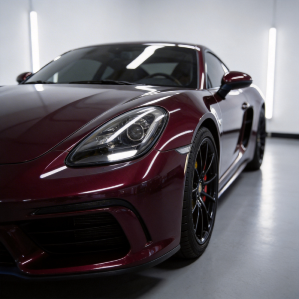 Red Wine Car PPF Film 6.5mil TPU Car Wrap UV Resistant With 120h Holding Power
