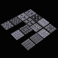 Lentille LED de 50x50 mm 4/6/8/12/16/24 points en plastique pmma Lentilles optiques LED pour éclairage de rue / éclairage d'inondation
