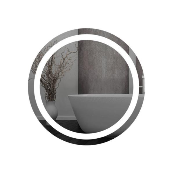 Bathroom round smart bathroom mirror light aluminum alloy space aluminum led mirror lamp hotel dress and make up mirror