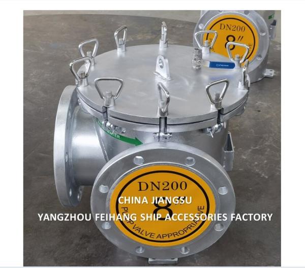 Main Engine Sea Water Strainer Szie-8-Dn200 Carbon Steel Body Stainless Steel Filter