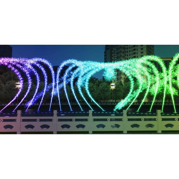 Чудесный трехмерный цифровой качающийся фонтан