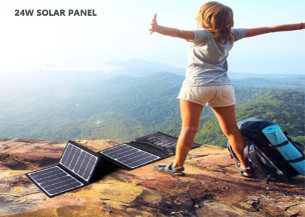Eco - Friendly Solar Powered Phone Charger , Solar Panel Portable Charger