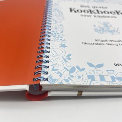 Cookbook Hardcover Art Book Printing Concealed  Wire O Binding Woodfree Paper