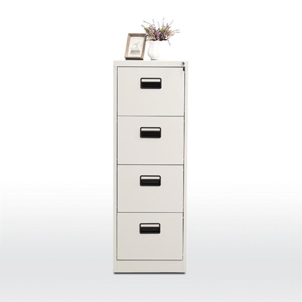 4 Drawers File Storage Office Steel Filing Cabinet 40kg Load Capacity