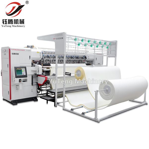 High Speed 1200 RPM Multi Needle Quilting Machine with 2450mm Quilting Width and 80mm Quilting Thickness