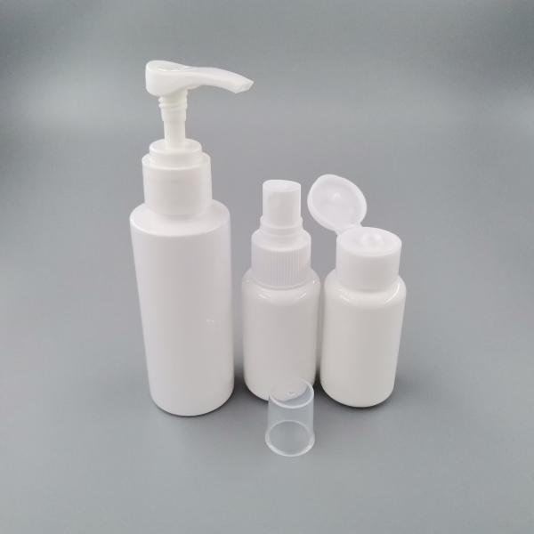 White Reusable Travel Lotion Container Set , Durable 30ml Travel Bottles