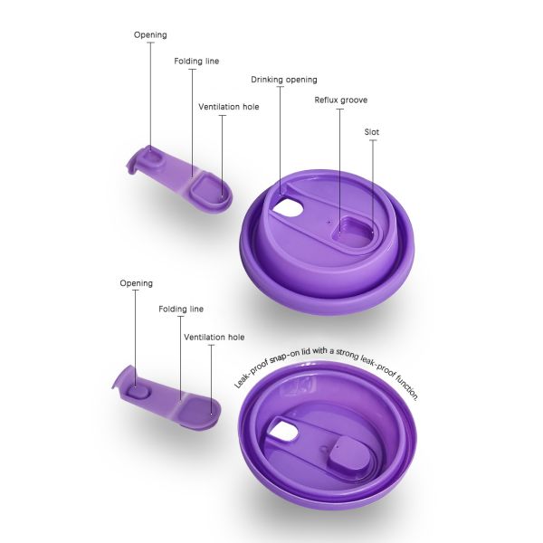  Food Grade PP Injection 90mm Caliber colorful PP Injection Milk Tea Cup Lid