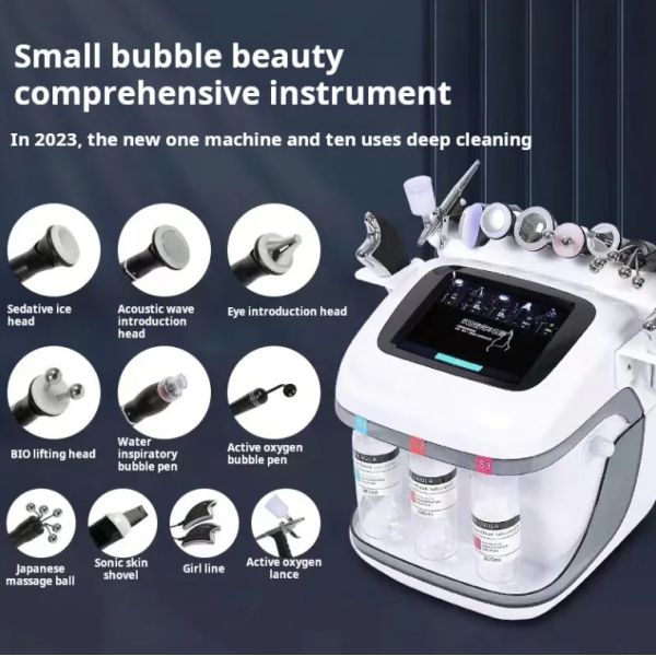 Facial Care Aqua Peel RF Oxygen Jet  Hydro Microdermabrasion Machine  For Deep Cleaning