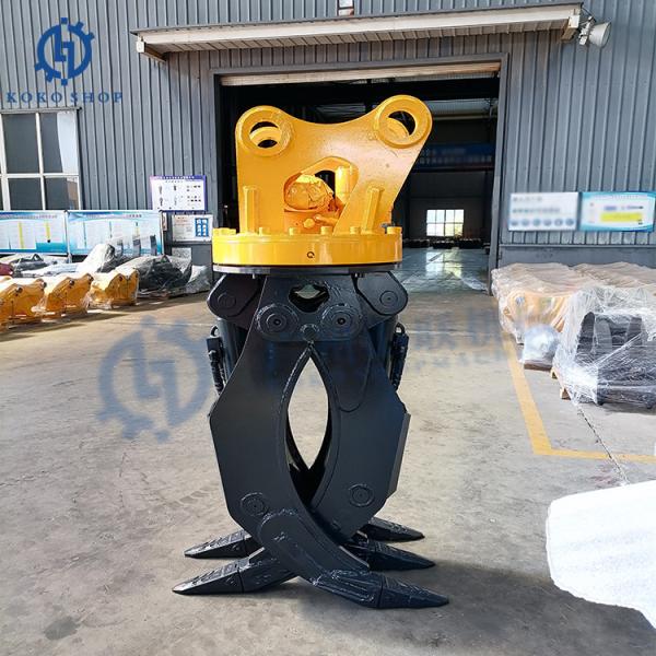 Kobelco 30-60Ton Heavy Excavator Spare Part 3+2 Hydraulic Rotary Wood Grapple For SK60-5 SK140 SK210-6E SK200 SK380XD-10