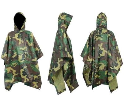 Camouflage Raincoat Workwear Poncho Outdoor Construction Worker Rain Gear