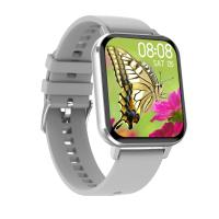 Black White Silicone And Metal Heart Rate Men'S Smart Digital Watch  Blood Pressure Oxygen DTX Sport New Smart Watch