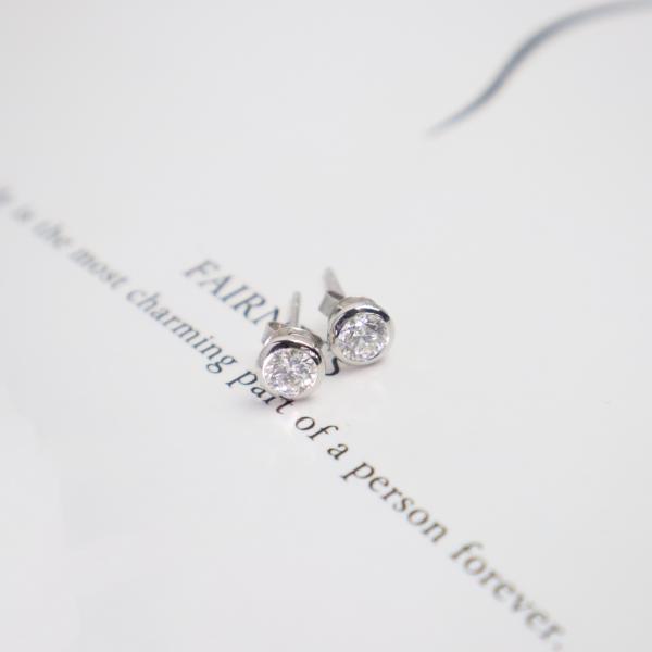 Wholesale 14K Gold Luxury Diamond Stud Earrings 1 Carat DEF Lab Grown Perfect Gift for Wedding
