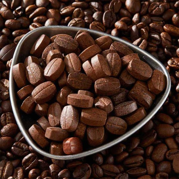 Coffee Candy Wholesale Custom Personal Label Bulk Chewable Pressed Tablets 2.5Kg/Bag Coffee Bean Candy Sweet Taste Multi-Colored