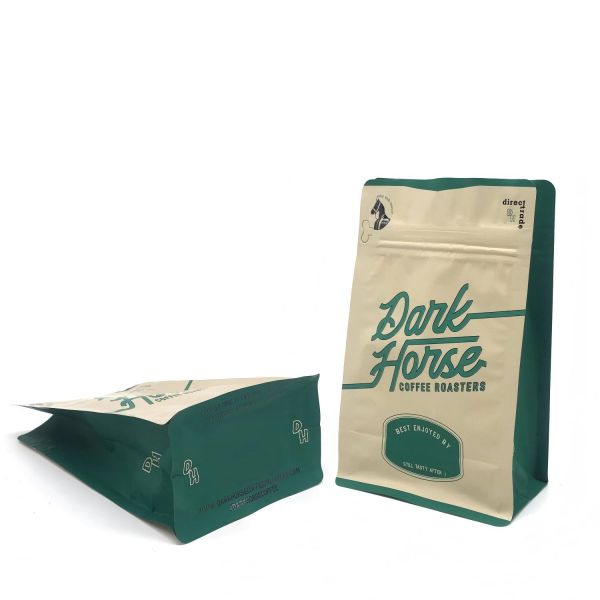 12oz 340g Coffee Bean Packaging Bags Safety Biodegradable Coffee Packaging