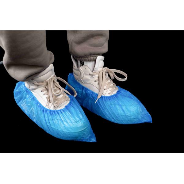 Disposable Waterproof Plastic CPE Shoe Cover For Hospiatal Use
