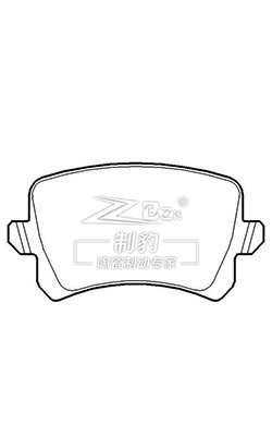 Lucas 3C0698451F Pedaços traseiros de freio de cerâmica Volkswagen Tiguan