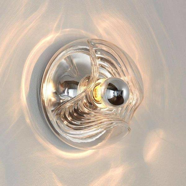 Bedroom Simple Post Modern Glass Wall Lamps Nordic Creative Glass Wall Lamp