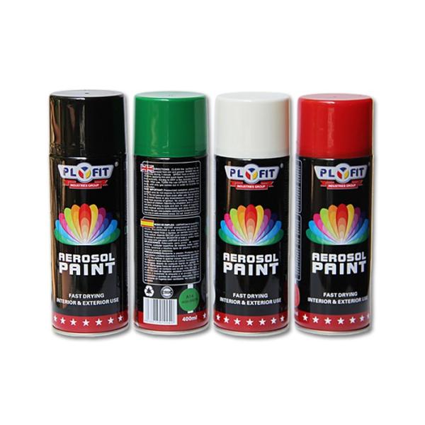 Pintura seca rápida del final de la laca, alta pintura de espray del color 400ML del amarillo del lustre para el plástico, metal, madera y vidrio