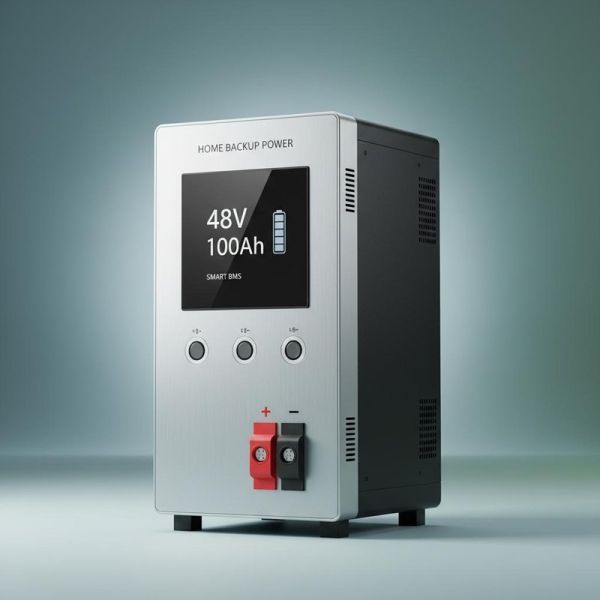 Home Backup Power Energy Storage Lithium Battery System With Smart BMS 48V 100Ah