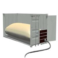 Container à sacs flexibles d'installation facile avec une capacité de 16000-24000 litres
