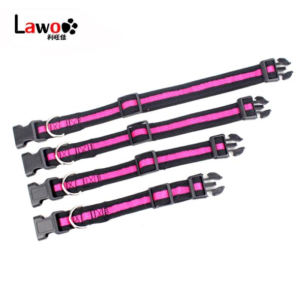 C602 Wholesale Airmesh Adjustable Pet Product Custom Dog Collar Soft