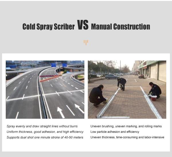 ISO Road Marking Machine Cold Paint Line Driver Traffic Line Paint Machine